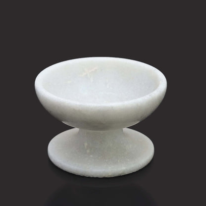 White Marble Diya/Deepak Oil lamp for Pooja & Lighting Decoration