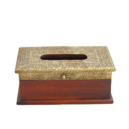 wooden tissue box napkin holder 10 * 6 inches