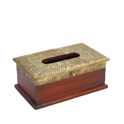 wooden tissue box napkin holder 10 * 6 inches
