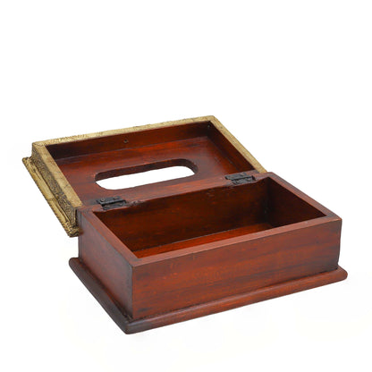 wooden tissue box napkin holder 10 * 6 inches
