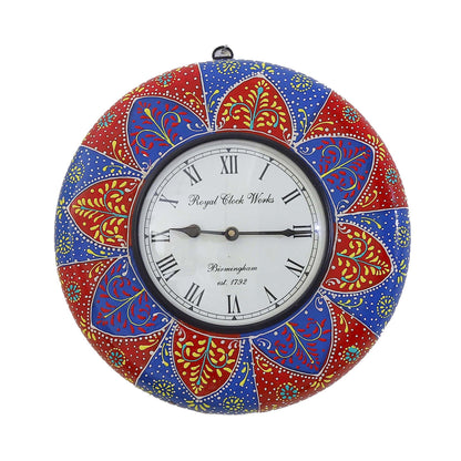 Handpainted Wooden Clock