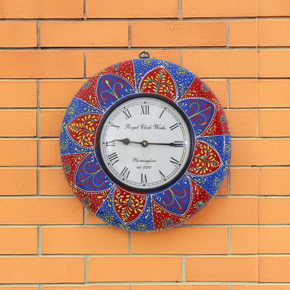 Handpainted Wooden Clock