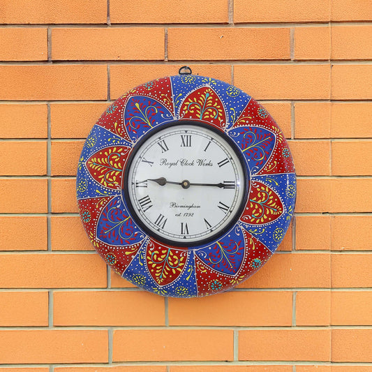 Handpainted Wooden Clock