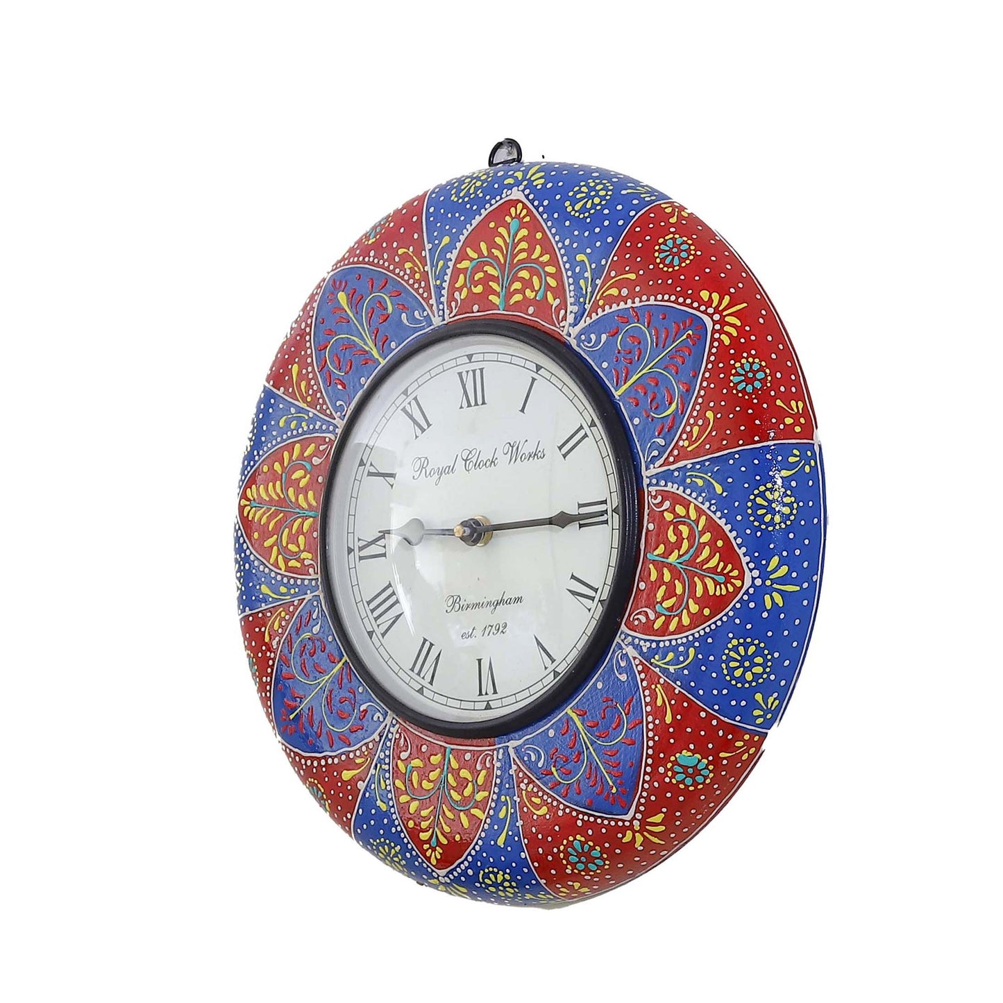 Handpainted Wooden Clock