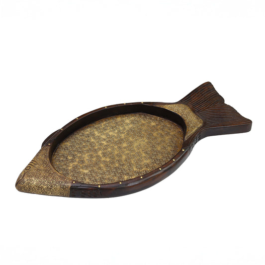 Artisanal Handmade Fish Serving Tray