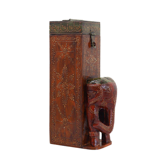 Elephant Wine Bottle Holder Box