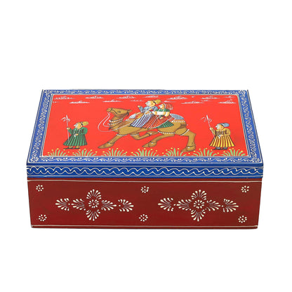 Traditional Elephant Wooden Jewellery Box