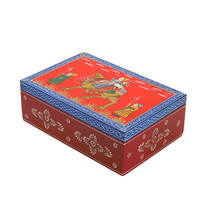 Traditional Elephant Wooden Jewellery Box