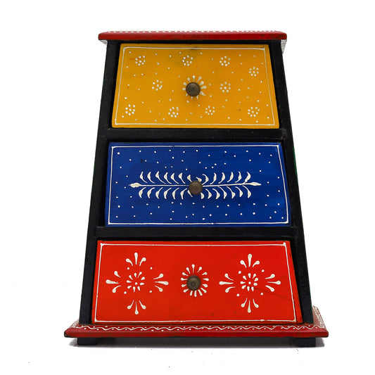 Antique Handcrafted Wooden Jewellery Box