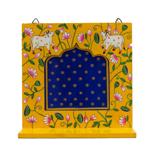 Handpainted Jharoka Wooden Photo Frame