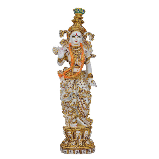 Resin Radha Ji Idol Sculpture Symbol of Divine Love & Devotion | Ideal for Home Decor, Temple, and Gifting