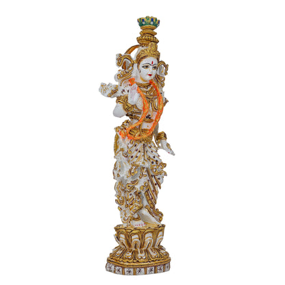 Resin Radha Ji Idol Sculpture Symbol of Divine Love & Devotion | Ideal for Home Decor, Temple, and Gifting