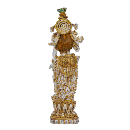 Resin Radha Ji Idol Sculpture Symbol of Divine Love & Devotion | Ideal for Home Decor, Temple, and Gifting