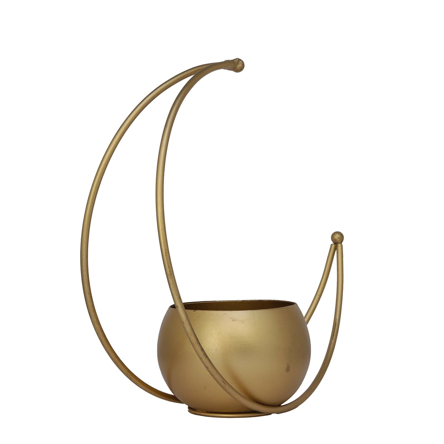 Brass Design Studio Moon Planter Pot Elevate Your Indoor Oasis with Style & Durability