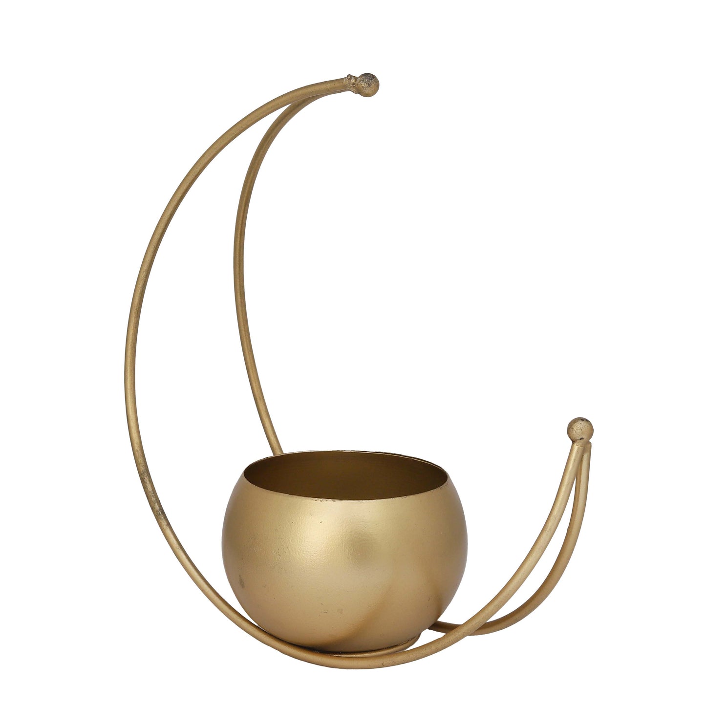 Brass Design Studio Moon Planter Pot Elevate Your Indoor Oasis with Style & Durability