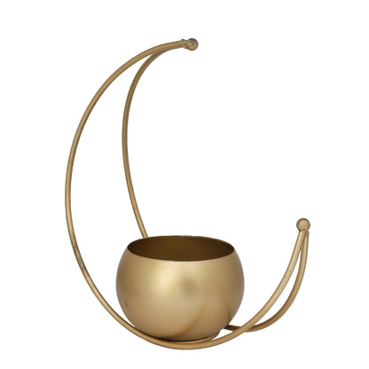 Brass Design Studio Moon Planter Pot Elevate Your Indoor Oasis with Style & Durability