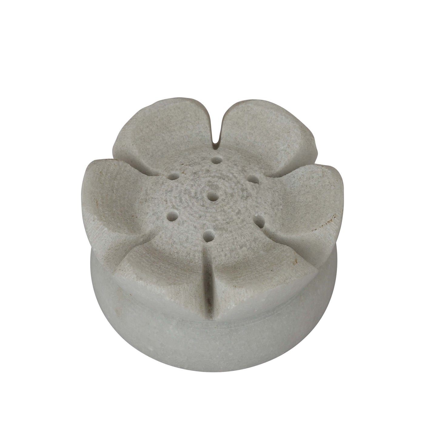 iklauti creation White Marble Agarbatti Stand- Lotus Shaped