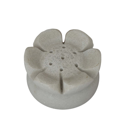 iklauti creation White Marble Agarbatti Stand- Lotus Shaped