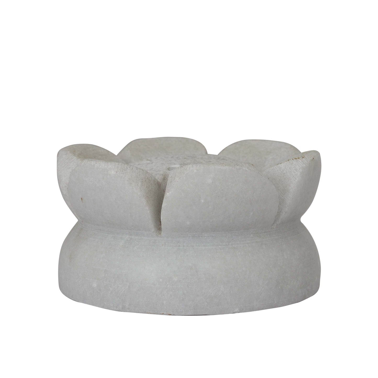 iklauti creation White Marble Agarbatti Stand- Lotus Shaped