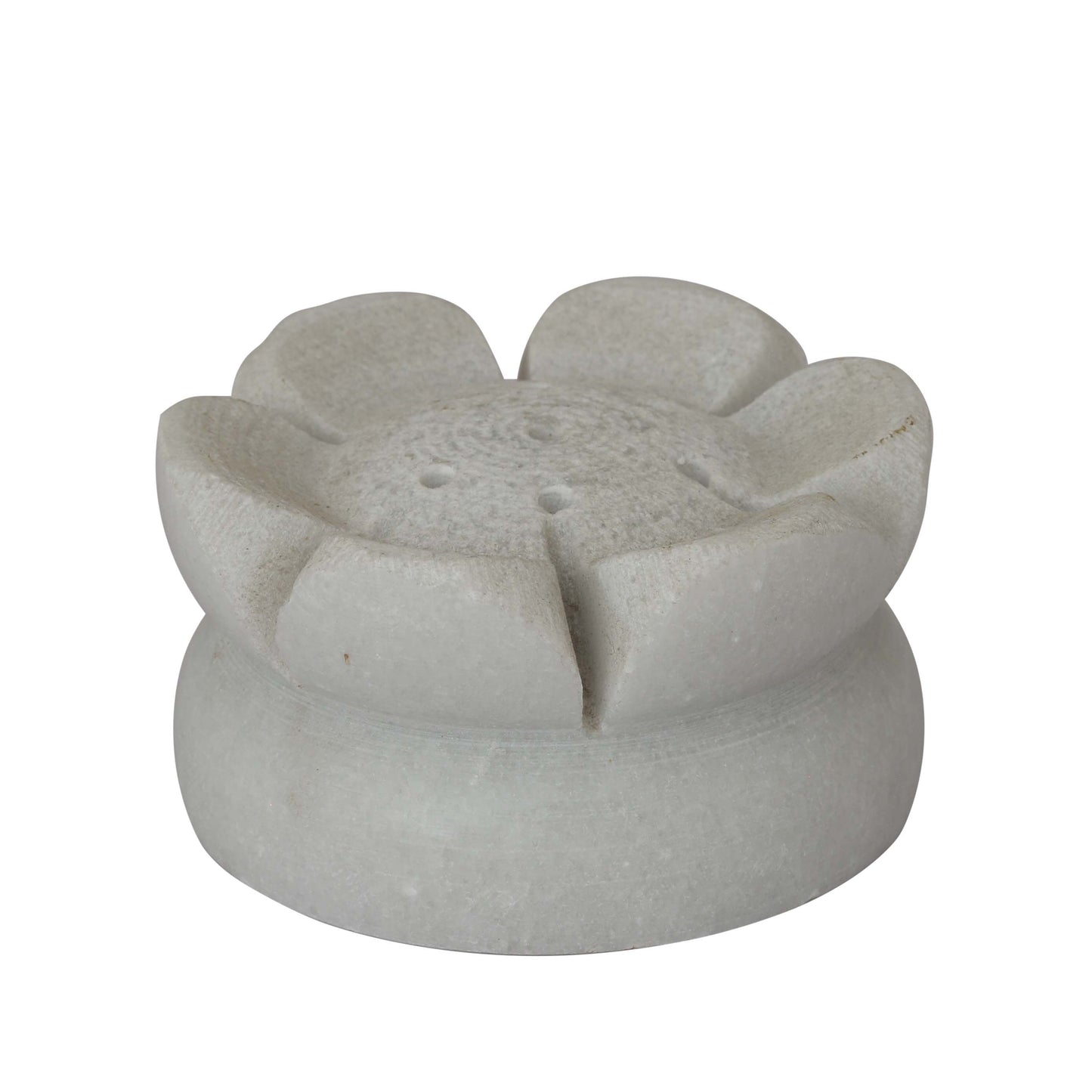 iklauti creation White Marble Agarbatti Stand- Lotus Shaped