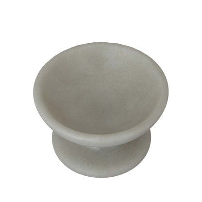 White Marble Diya/Deepak Oil lamp for Pooja & Lighting Decoration