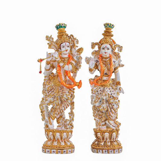 Resin Radha‑Krishna idol sculptures