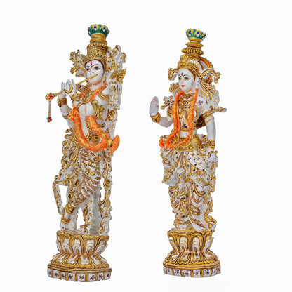 Resin Radha‑Krishna idol sculptures