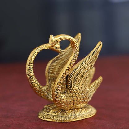 Metal Swan Duck Napkin Holder or Tissue Paper Dispenser Stand Decorative Showpiece Or Figurine for Dining Table (12X8X12 cm, Gold)